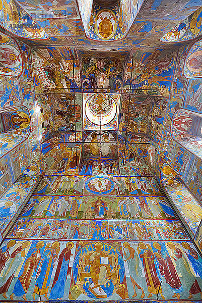 Fresken in der Kirche des Heiligen Johannes des Theologen  Kreml  Rostow Welikij  Goldener Ring; Rostow  Gebiet Jaroslawl  Russland
