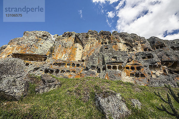 Bestattungskomplex Ventanillas de Otuzco  archäologische Stätte; Cajamarca  Peru