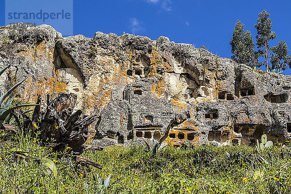 Bestattungskomplex Ventanillas de Otuzco  archäologische Stätte; Cajamarca  Peru