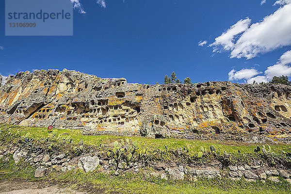 Bestattungskomplex Ventanillas de Otuzco  archäologische Stätte; Cajamarca  Peru