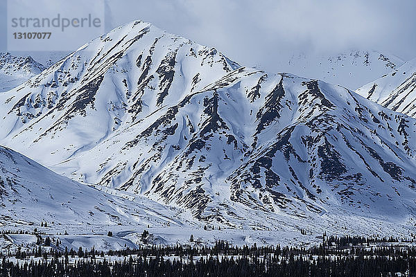 Berge und Gletscher im Kluane-Nationalpark und -Reservat  in der Nähe von Haines Junction; Yukon  Kanada