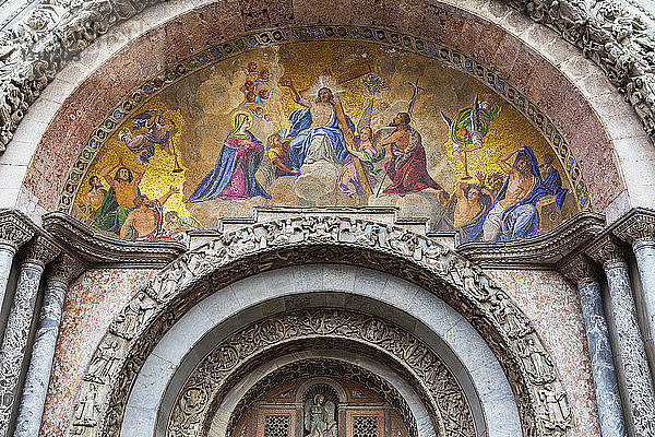 Mosaik des Jüngsten Gerichts in der Markus-Basilika; Venedig  Italien