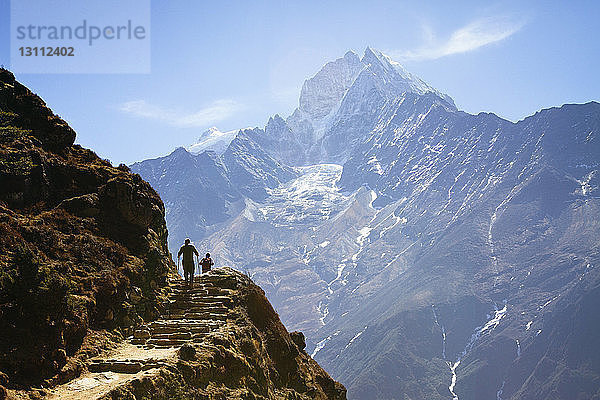 Wanderer auf dem Mt. Everest