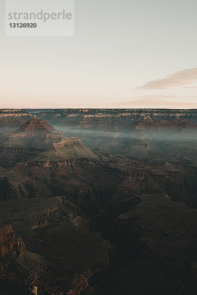 Hochwinkel-Szenenansicht von Bergen gegen den Himmel im Grand Canyon National Park