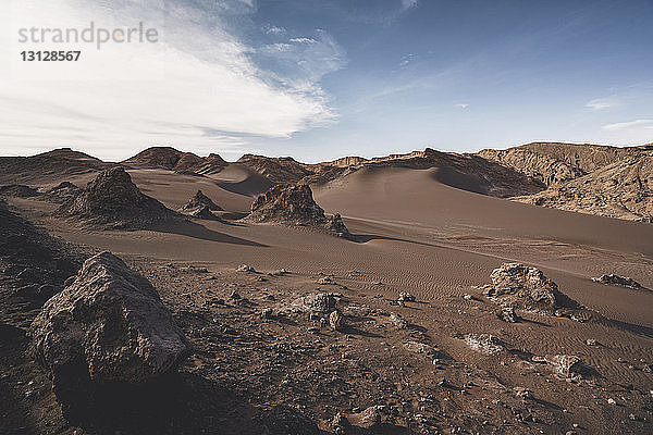 Szenische Ansicht der Atacama-Wüste gegen den Himmel