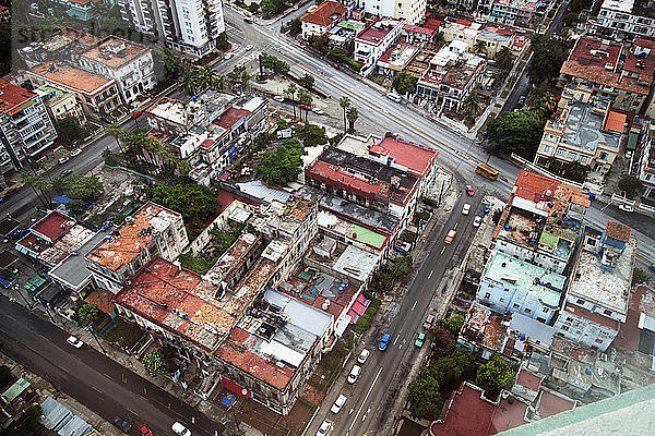 Luftaufnahme des Stadtzentrums von Kuba