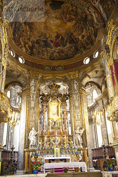 Italien  Emilia Romagna  Parma  Basilika S. Maria della Steccata  Fresken von Parmigianino  Mittelschiff