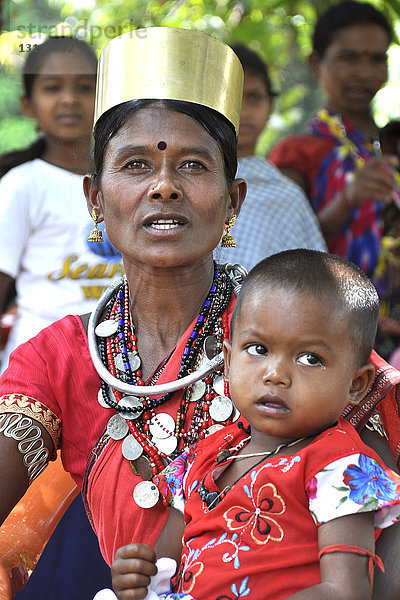 Indien  Orissa  Chhattisgarh  Gebiet Muria  Stamm der Bison Horn
