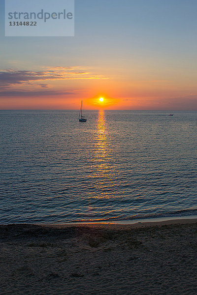 Italien  Apulien  Gallipoli  Sonnenuntergang.