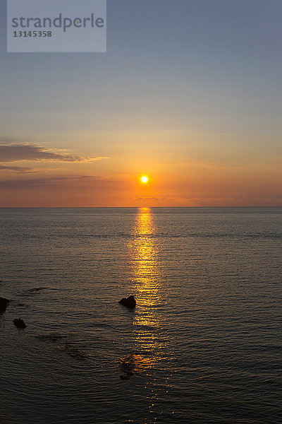 Italien  Apulien  Gallipoli  Sonnenuntergang.