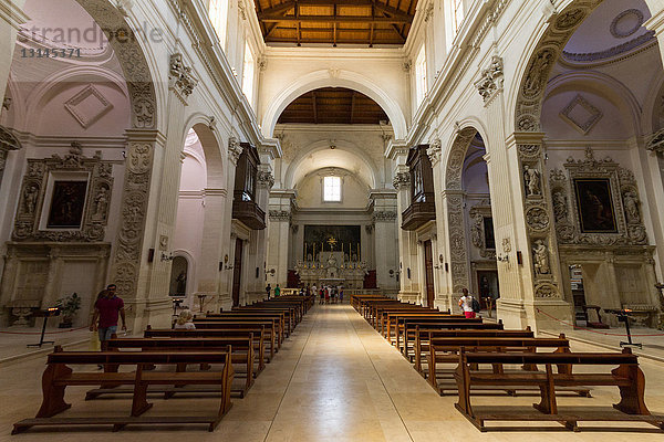 Italien  Apulien  Lecce  Kirche Sant'Irene im Innenbereich