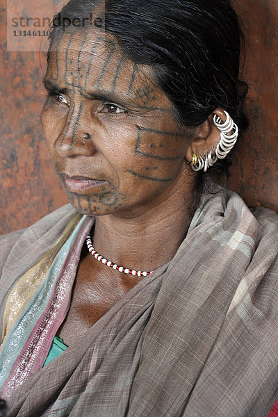 Indien  Orissa  Dorf Pushangia  Stamm der Malia Khon