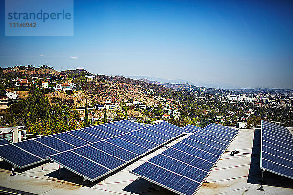 Sonnenkollektoren  Los Angeles  Kalifornien  USA