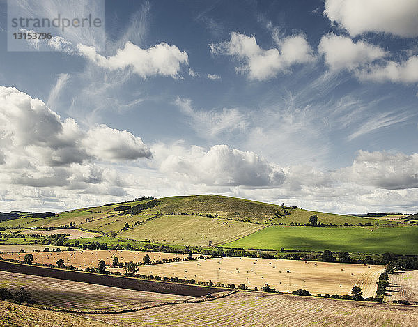 Landschaftsansicht  Scottish Borders  UK