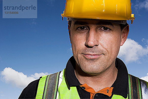 Porträt eines Bauarbeiters