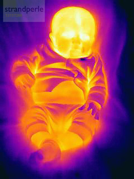 Wärmebild eines drei Monate alten Babys