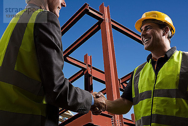 Vereinbarung auf der Baustelle