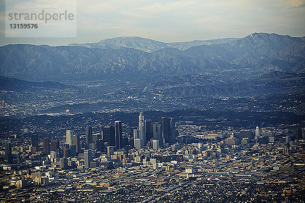Stadtbild aus der Luft  Los Angeles  Kalifornien  USA