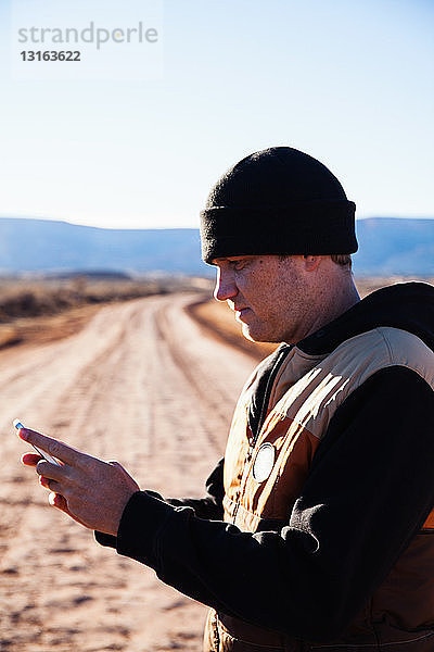 Mann auf Autoreise verloren  Kayenta  Arizona  USA