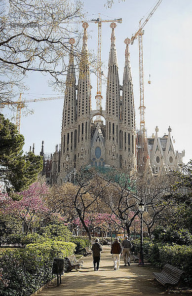 Gaudís Sagrada Familia  Barcelona  Spanien