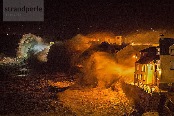 Wintersturm  Lahinch  Grafschaft Clare  Irland