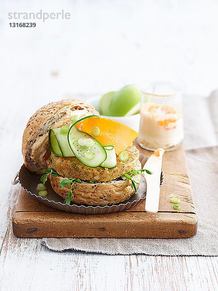 Sandwich mit vegetarischer Pastete