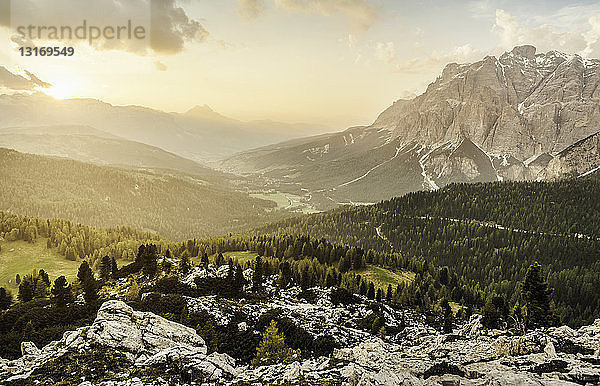 Bergblick  Valparola  Alta Badia Südtirol  Italien