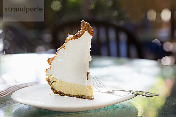 Key Lime Pie  traditionelles Dessert aus Florida Keys  USA