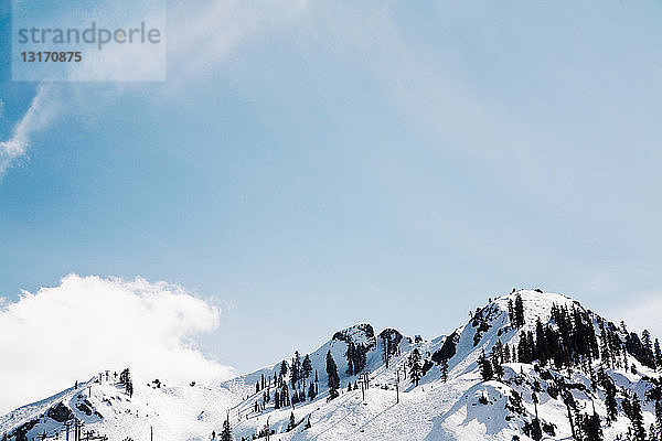 Schneebedeckte Berge  Lake Tahoe  Kalifornien  USA