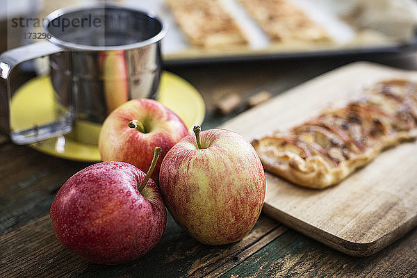 Apfelkuchen vorbereiten