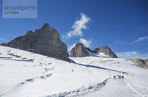 Österreich  Steiermark  Salzkammergut  Dachsteinmassiv  Hoher Dachstein  Wanderweg