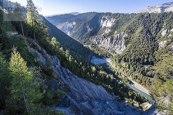 Schweiz  Graubünden  Ruinaulta   Rheinschlucht