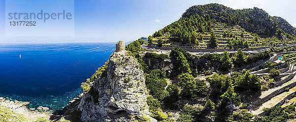 Spanien  Balearen  Mallorca  Region Andratx  Westküste  Serra de Tramuntana  Torre del Verger