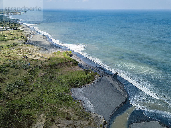 Indonesien  Bali  Luftaufnahme des Yeh-Gangga-Strandes