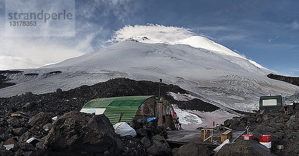Russland  Oberes Baksan-Tal  Kaukasus  Nordlager am Elbrus