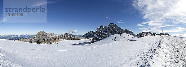 Österreich  Steiermark  Salzkammergut  Dachsteinmassiv  Blick auf Dirndl  Gjaidstein  Hallstätter Gletscher