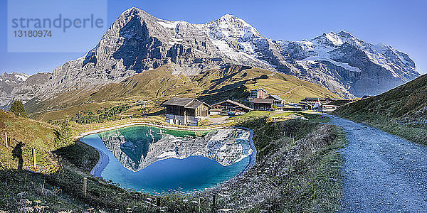 Schweiz  Berner Oberland  Kleine Scheidegg  Eiger  Mönch und Jungfrau