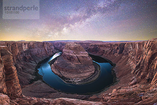 USA  Arizona  Bendhorse-Schuh  Sternenhimmel