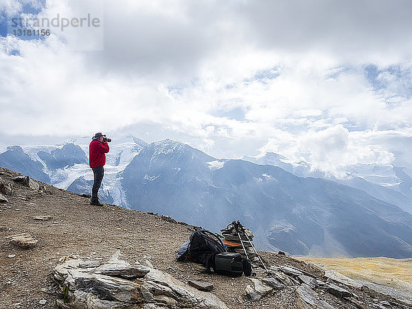 Italien  Trentino  Monte Cevedale  Punta San Matteo  Wandern und Fotografieren