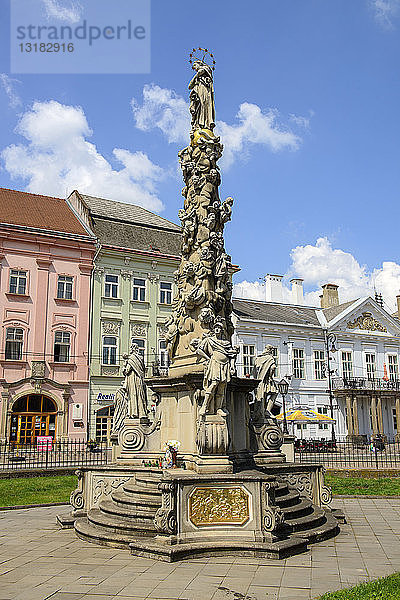 Slowakei  Kosice  Altstadt  Pestsäule