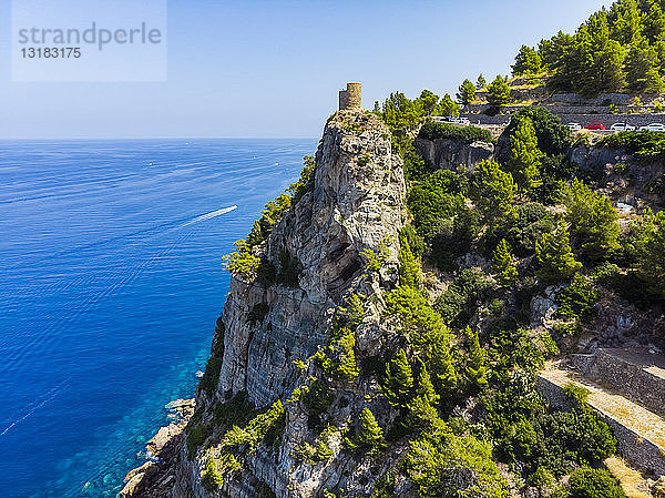 Spanien  Balearen  Mallorca  Region Andratx  Westküste  Serra de Tramuntana  Torre del Verger