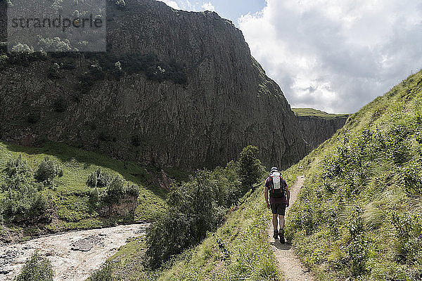 Russland  Kaukasus  Bergwandern im oberen Baksan-Tal