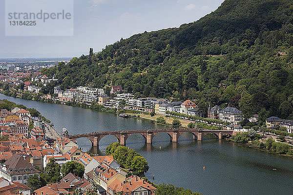 Deutschland  Baden-Württemberg  Heidelberg  Neckar  Charles-Theodore-Brücke