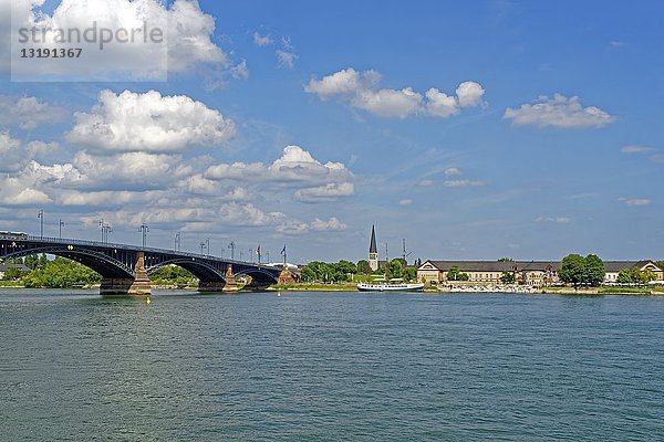 Theodor-Heuss-Brücke  Mainz  Rheinland Pfalz  Deutschland  Europa