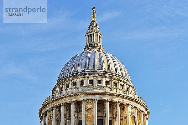 Kuppel der St. Paul's Cathedral  London  England  Vereinigtes Königreich  Europa