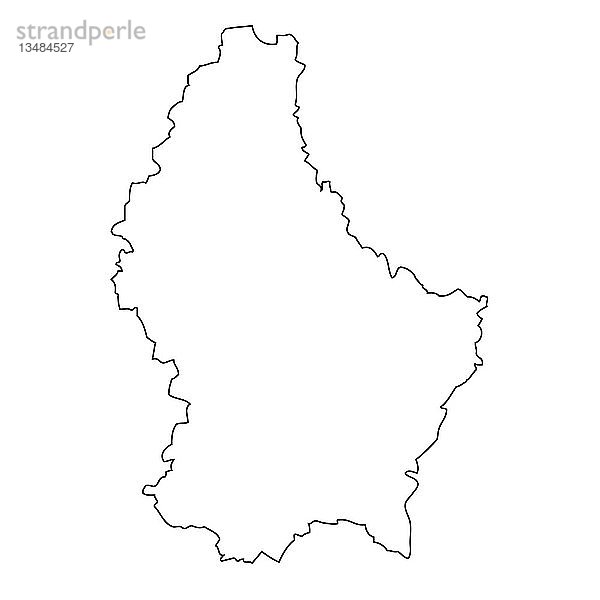 Grundriss  Karte von Luxemburg