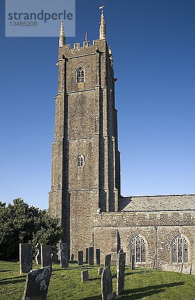 St.Nectans Church  Hartland  England  Großbritannien