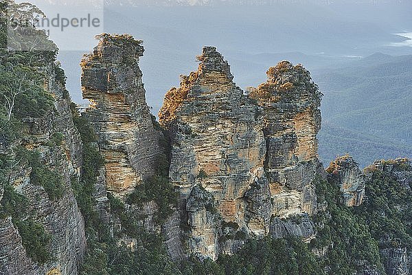 Felsformation Three Sisters im Jamison Valley  Blue Mountains  New South Wales  Australien  Ozeanien