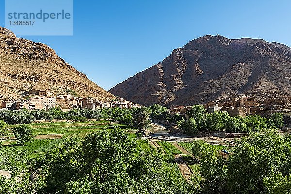 Alte Kasbah  Dorf im Dadès-Tal  Marokko  Afrika