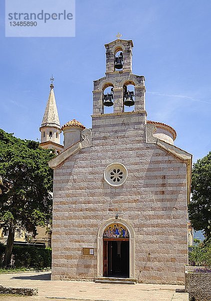 Orthodoxe Kirche der Heiligen Dreifaltigkeit  Sv. Troica  Budva  Montenegro  Europa